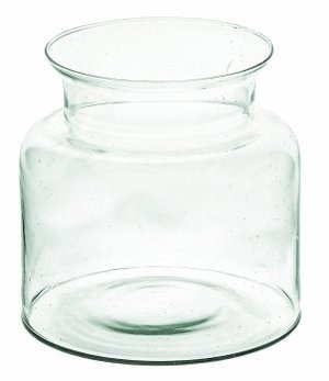 Szklany wazon słój H:20cm D:14cm W-332N