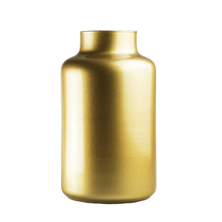 Szklany wazon słój W-395K1 H:25cm D:14,5cm Złoty