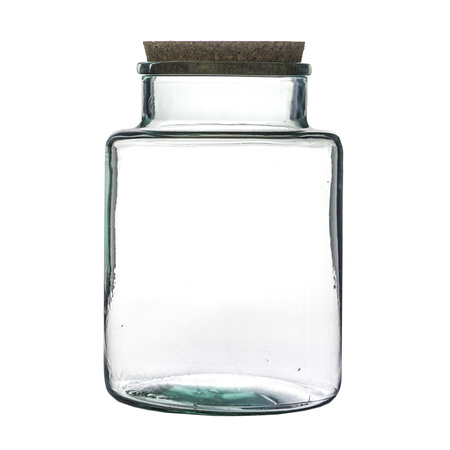 Szklany wazon słój z korkiem H:20cm D:14cm WM-K011
