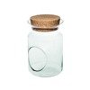 Szklany wazon Słój W-332N+boczny otwór+korek H:20cm D:14cm